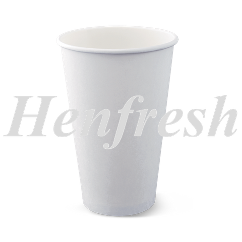 Detpak 16oz Single Wall Hot Cup White (1000)