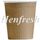 TP 8oz Brown Triple Wall Corrugated Hot Cups 500