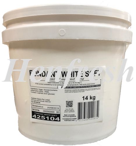 Bakels Fondant Soft White Pail 14kg