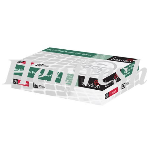 Bastion Gloves Vinyl Clear PowdFree EX LARGE (100)
