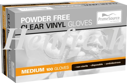PrimeSource® Gloves Medium Vinyl 1000