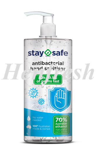 Stay Safe Hand Sanitiser Gel Pump 6x1lt