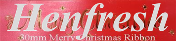 HD MCR Merry Christmas Ribbon Red 30mm 45mtr