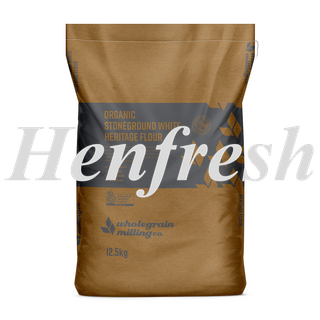 WGM Organic Stoneground White Heritage Flour 12.5k