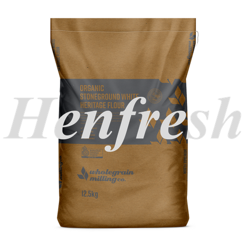 WGM Organic Stoneground White Heritage Flour 12.5k