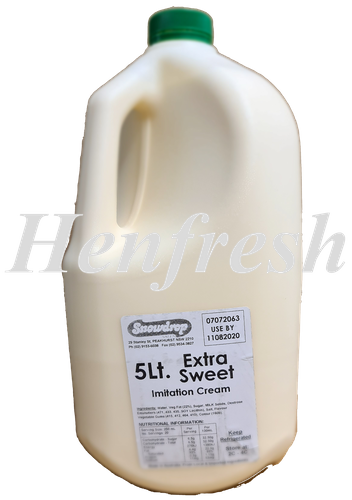 Snowdrop EXTRA Sweet Imitation Cream 5lt