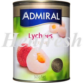 Admiral Lychees In Syrup 6x565g