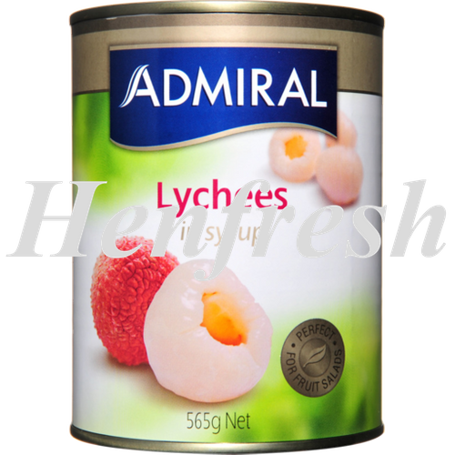 Admiral Lychees In Syrup 6x565g