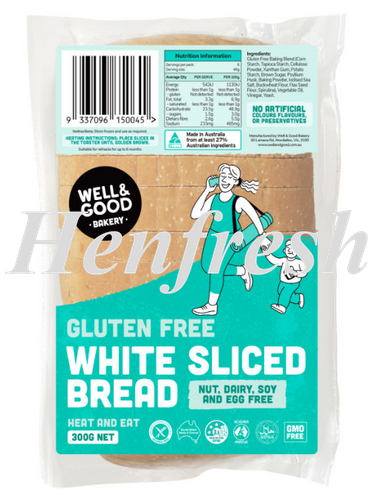 Well & Good Small Sliced White Loaf 8Pk 300g