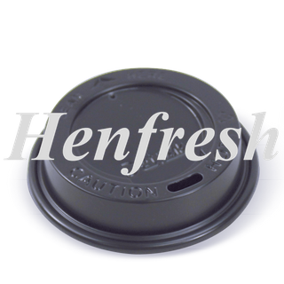 Detpak 12/16/20oz Smooth Hot Cup Lid BLACK (1000)