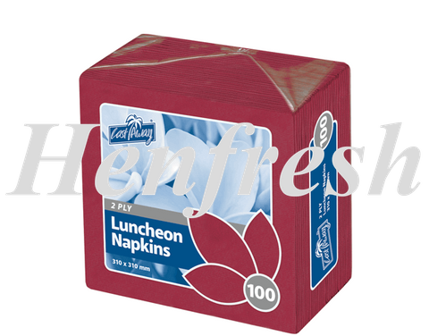 CA 2 Ply Luncheon Napkins Wine Red (2000)