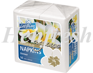 CA Elegance® Dinner Napkins RediFold® White (500)