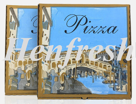 Delicious Pizza Boxes 11" Gold (100)