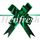 Ribbon Pull Bow Green 18mm 25pk