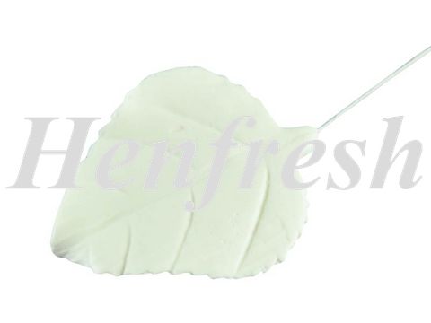 SI Single Large White Rose Leaf 5cm (63)