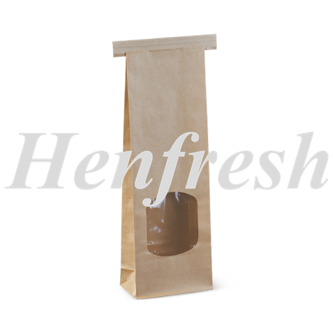 Detpak SOS Window Tin Tie Bag Small Brown (500)