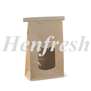 Detpak SOS Window Tin Tie Bag Large Brown (400)