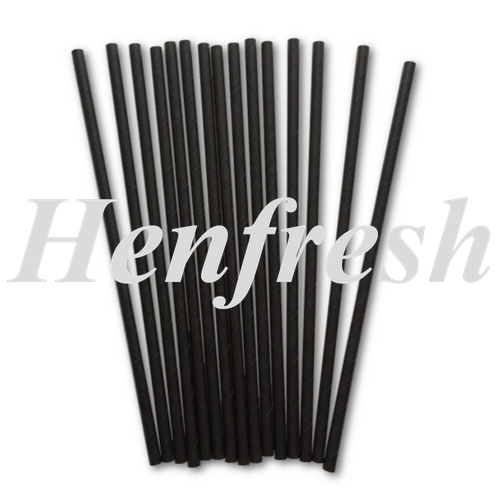 HU Straws Paper Regular Black 3Ply (2500)