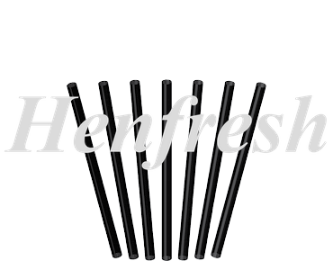 CA Straws Paper Cockail Black (5000)