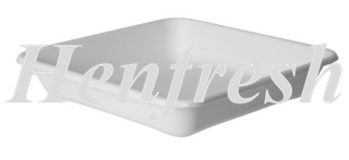 Detpak Vanguard Sugarcane Tray Square 5" White 800