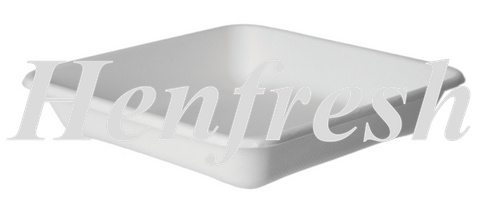 Detpak Vanguard Sugarcane Tray Square 5" White 800
