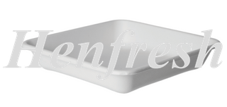 Detpak Vanguard Sugarcane Tray Square 9" White 200