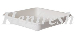 Detpak Vanguard Sugarcane Tray Square 8" White 200