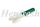Chef Inox Utility Tong PVC Handle 230mm Green