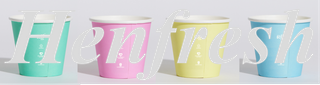 PP Truley Eco 8oz single Wall Cup Pastel (1000)