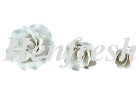 SI Mix Pack White Roses 8cm, 5cm, 4cm  (15)