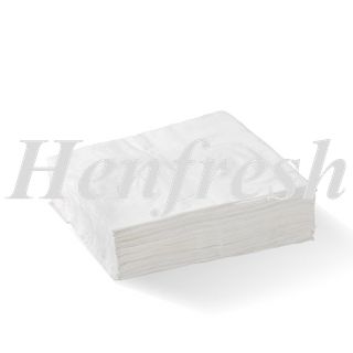 BioNapkin 1ply Lunch Napkins 1/4 Fold White 3000