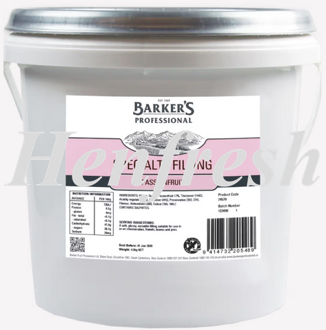 Barkers Passionfruit Specialty Filling 4.5kg