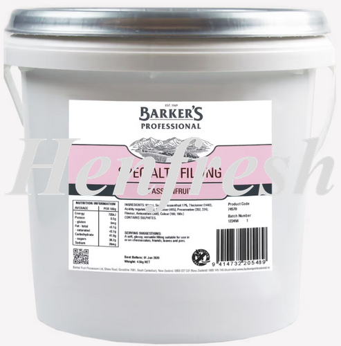 Barkers Passionfruit Specialty Filling 4.5kg