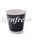 Detpak D/W 8oz Black Combo Paper Cup 500