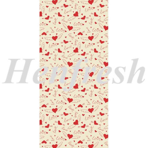Chocolate Transfer Sheet Love With Heart 400x300mm