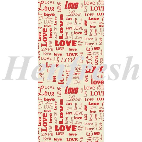 Chocolate Transfer Sheet I Love You 400x300mm