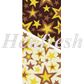 Chocolate Transfer Sheet Stars Bronze & Gold