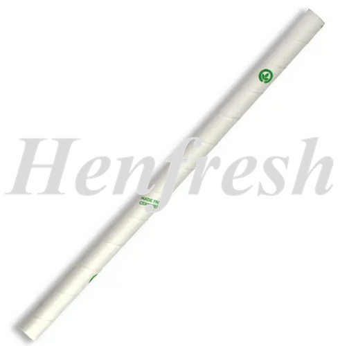 BioPak 10mm Jumbo White Straw Paper (2500)