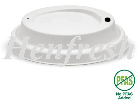 BioPak 90mm Large White Plant Fibre Lids (1000)