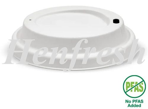 BioPak 90mm Large White Plant Fibre Lids (1000)