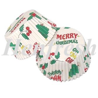 Confeta Cups 700 Christmas Holly (500)
