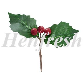 KC Mini Holly Berry Picks 1.5cmDx10cmH (8)