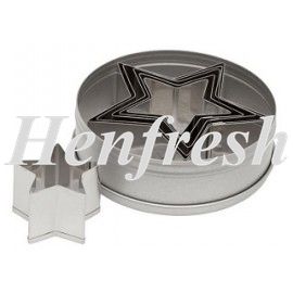 Chef Inox Cutter Set Star 6 pce 18/8 45-90mm