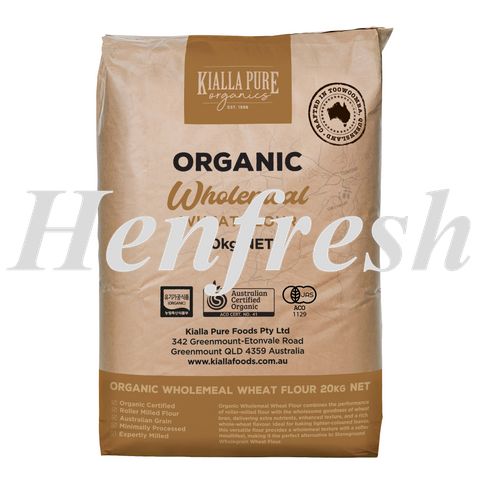 Kialla Organic Wholemeal Wheat Flour 20kg