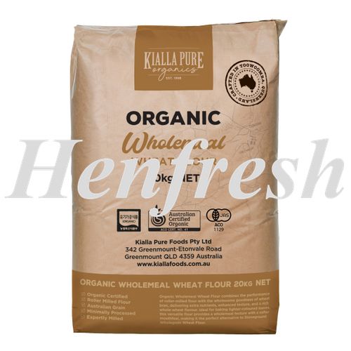 Kialla Organic Wholemeal Wheat Flour 20kg