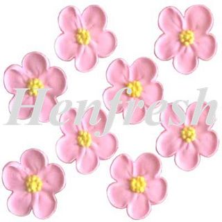 5 Petal Sugar Flowers Medium Pink (150)