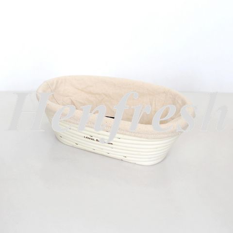 Proofing Basket Rattan Oval 500-750g 24x14cm