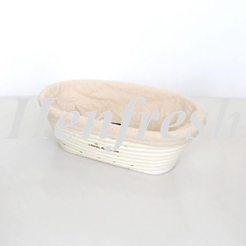 Proofing Basket Rattan Oval 500-750g 24X14cm