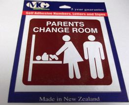 PARENTS CHANGE ROOM SIGN