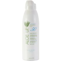 Aloe Up SPF50 White Sunscreen Spray 177ml- exp 07/25